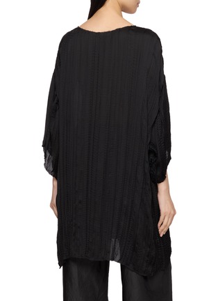 Back View - Click To Enlarge - THE ROW - Catena Pleated Silk Top