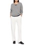 Figure View - Click To Enlarge - THE ROW - Dera Scoop Neck Jersey T-Shirt