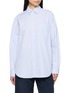 THE ROW Gavina Striped Cotton Poplin Shirt