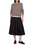 Figure View - Click To Enlarge - THE ROW - Barta Pleated Midi Skirt
