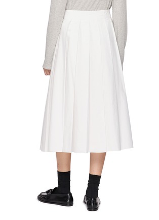 Back View - Click To Enlarge - THE ROW - Barta Pleated Midi Skirt