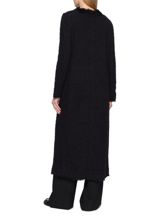 Back View - Click To Enlarge - THE ROW - Carlina Frayed Tweed Coat