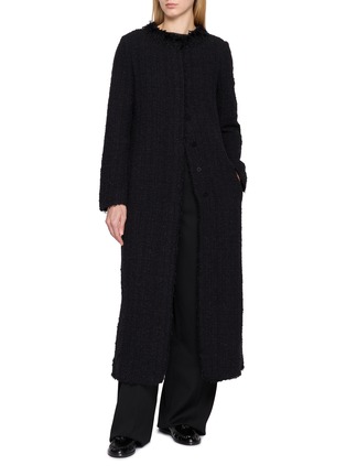 Figure View - Click To Enlarge - THE ROW - Carlina Frayed Tweed Coat