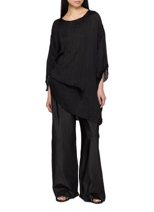 Figure View - Click To Enlarge - THE ROW - Gala Wide Leg Silk Taffeta Pants