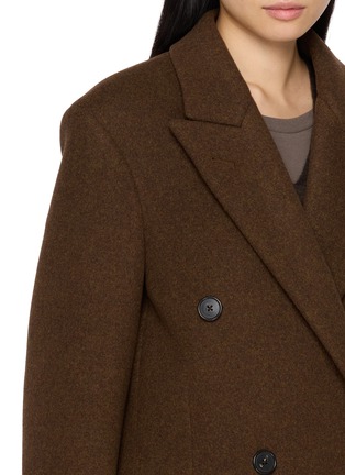  - THE ROW - Double Breasted Bamira Peak Lapel Wool Coat