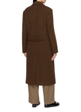 Back View - Click To Enlarge - THE ROW - Double Breasted Bamira Peak Lapel Wool Coat