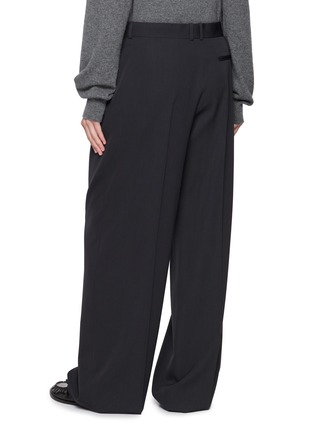Back View - Click To Enlarge - THE ROW - Daniela Pleated Wide Leg Wool Pants
