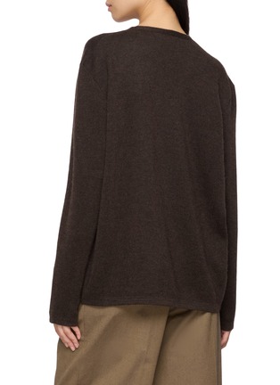 Back View - Click To Enlarge - THE ROW - Purin V-Neck Cashmere Sweater