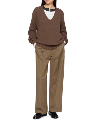 Figure View - Click To Enlarge - THE ROW - Alena Crewneck Knit Cardigan