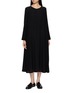 THE ROW Cyra V-Neck Silk Dress