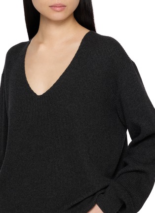  - THE ROW - Phef V-Neck Cotton Cashmere Sweater