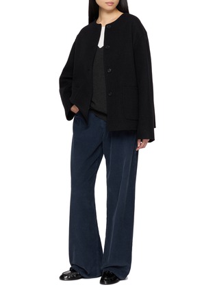 Figure View - Click To Enlarge - THE ROW - Phef V-Neck Cotton Cashmere Sweater