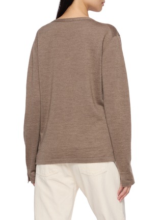 Back View - Click To Enlarge - THE ROW - Poesis Knit Long Sleeve Top