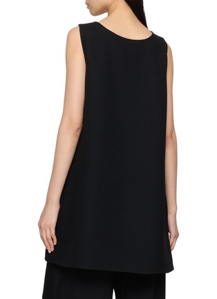 Back View - Click To Enlarge - THE ROW - Aro Sleeveless Longline Textured Top
