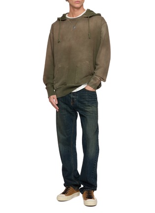 Figure View - Click To Enlarge - ANTIK DENIM - Classic Distressed Hoodie