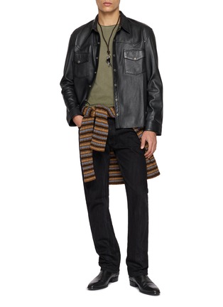 Figure View - Click To Enlarge - ANTIK DENIM - Legendary Straight Dark Wash Jeans