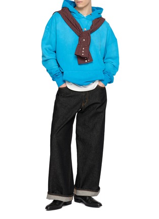 Figure View - Click To Enlarge - ANTIK DENIM - Washed Cotton Hoodie 