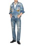 Figure View - Click To Enlarge - ANTIK DENIM - Straight Leg Texas Denim Jeans