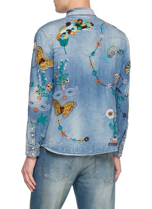Back View - Click To Enlarge - ANTIK DENIM - Butterfly Denim Western Shirt