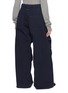 Back View - Click To Enlarge - MM6 MAISON MARGIELA - Wide Leg Draped Trousers
