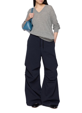 Figure View - Click To Enlarge - MM6 MAISON MARGIELA - Wide Leg Draped Trousers