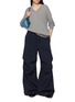 Figure View - Click To Enlarge - MM6 MAISON MARGIELA - Wide Leg Draped Trousers
