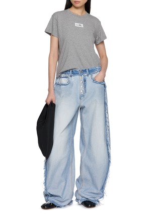 Figure View - Click To Enlarge - MM6 MAISON MARGIELA - Logo Patch Cotton T-Shirt