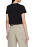 Back View - Click To Enlarge - MM6 MAISON MARGIELA - Logo Print Cropped Cotton T-Shirt