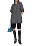 Figure View - Click To Enlarge - MM6 MAISON MARGIELA - Abiti Quarter Zip Mini Dress