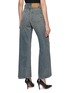 Back View - Click To Enlarge - MM6 MAISON MARGIELA - Distressed Flared Medium Wash Jeans