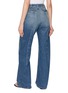 Back View - Click To Enlarge - MM6 MAISON MARGIELA - Pleated Front Medium Wash Jeans