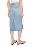 Back View - Click To Enlarge - MM6 MAISON MARGIELA - Asymmetric Seam Midi Skirt