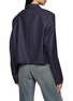Back View - Click To Enlarge - MM6 MAISON MARGIELA - Cropped Double Breasted Blazer