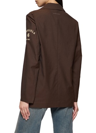Back View - Click To Enlarge - MM6 MAISON MARGIELA - Patch Pocket Single Breasted Blazer