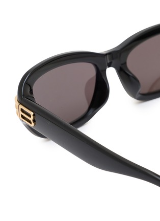 Detail View - Click To Enlarge - BALENCIAGA - Recycled Acetate Rectangular Sunglasses