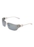 BALENCIAGA Metal Rectangular Sunglasses