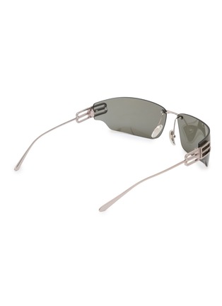 Figure View - Click To Enlarge - BALENCIAGA - Metal Rectangular Sunglasses