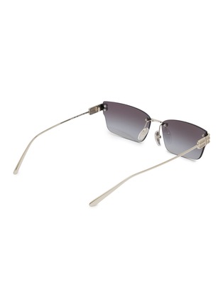 Figure View - Click To Enlarge - BALENCIAGA - Metal Rectangular Sunglasses