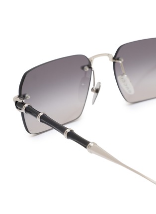 Detail View - Click To Enlarge - GUCCI - Metal Rectangular Sunglasses