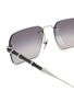 Detail View - Click To Enlarge - GUCCI - Metal Rectangular Sunglasses