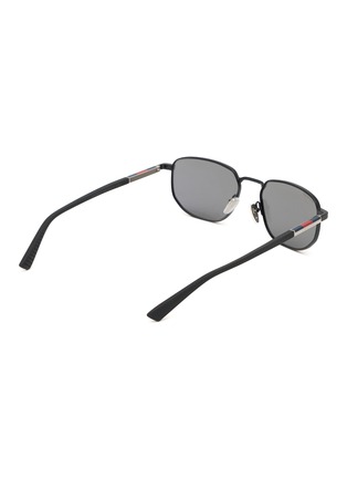 Figure View - Click To Enlarge - GUCCI - Metal Rectangular Sunglasses