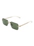 GUCCI Metal Rectangular Sunglasses