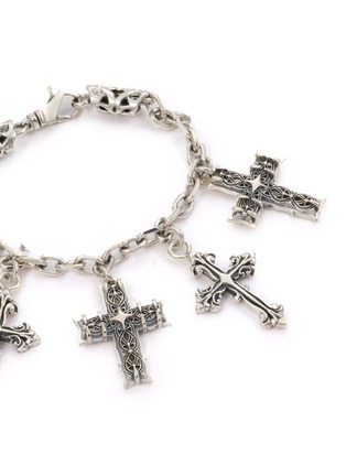 Detail View - Click To Enlarge - EMANUELE BICOCCHI - Cross Sterling Silver Bracelet