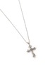 Detail View - Click To Enlarge - EMANUELE BICOCCHI - Rose Cross Sterling Silver Necklace