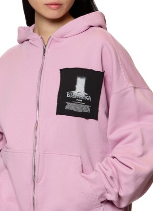  - BALENCIAGA - Patch Detail Zip Up Hoodie