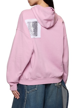 Back View - Click To Enlarge - BALENCIAGA - Patch Detail Zip Up Hoodie