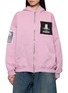 BALENCIAGA Patch Detail Zip Up Hoodie