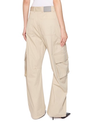 Back View - Click To Enlarge - BALENCIAGA - Relaxed Fit Cotton Twill Cargo Pants