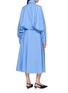 Back View - Click To Enlarge - BALENCIAGA - Long Sleeve Cotton Poplin Dress