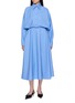 BALENCIAGA Long Sleeve Cotton Poplin Dress